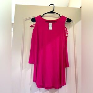NWT Pink 3/4 Length Sleeve Shirt